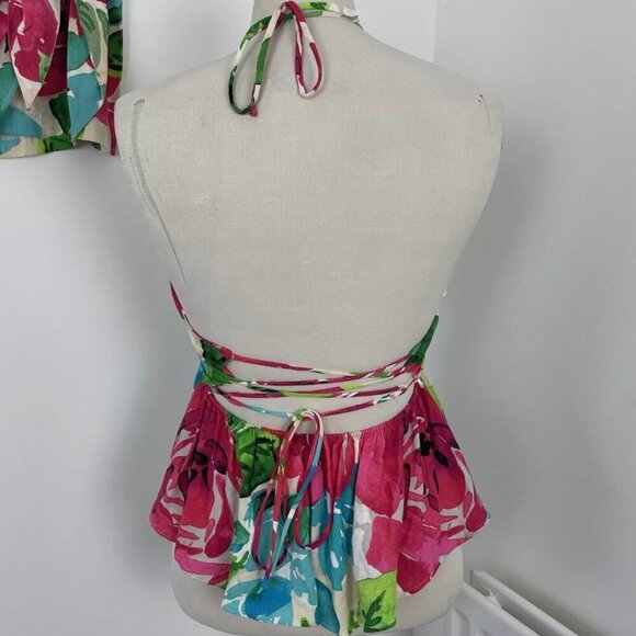 Zara Floral Halter Top, Size Large NEW WITH TAG! - Picture 5 of 5